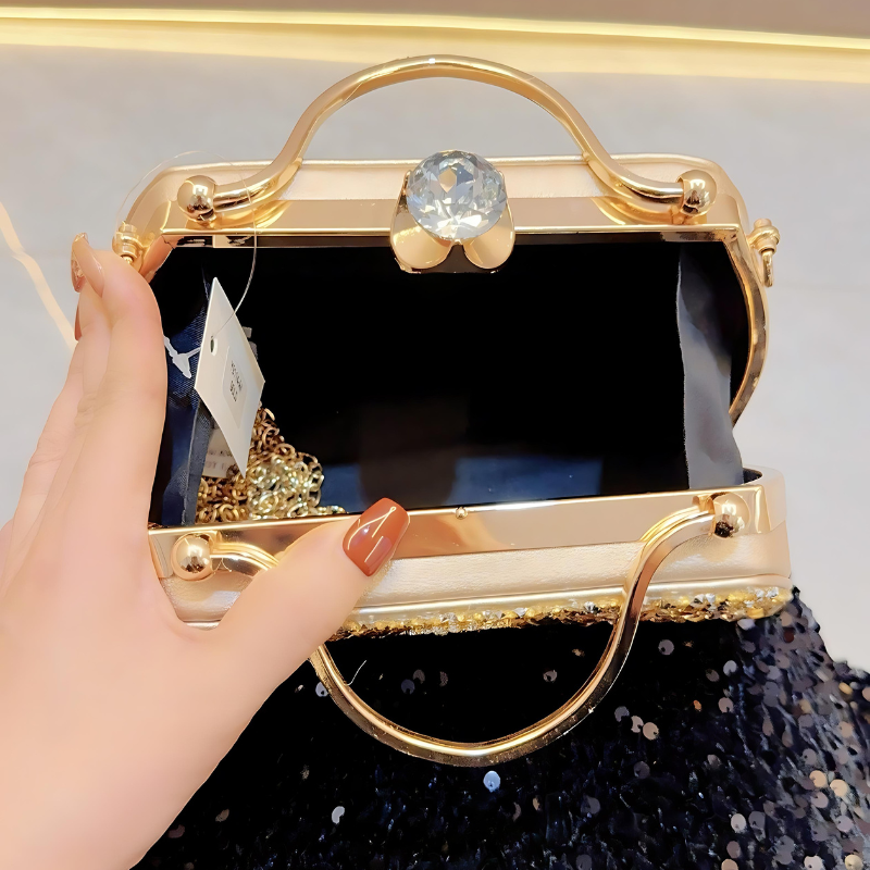 Annabelle Diamond Studded Handbag