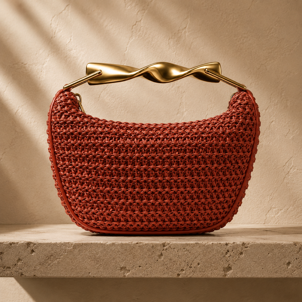 Amarante Weave Handbag