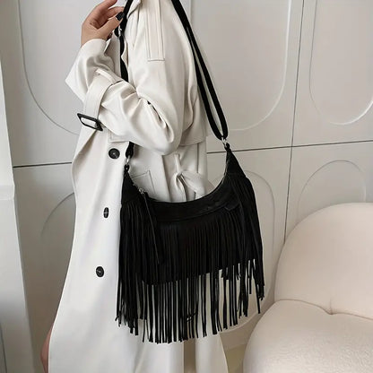 Marguerite Vintage Tassel Crossbody Bag