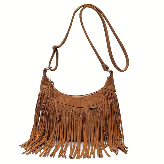 Marguerite Vintage Tassel Crossbody Bag