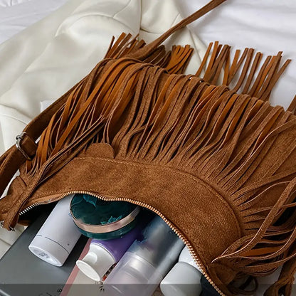 Marguerite Vintage Tassel Crossbody Bag