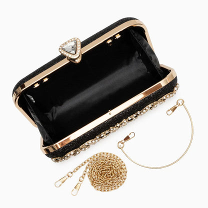 Leonora Rhinestones Clutch Bag