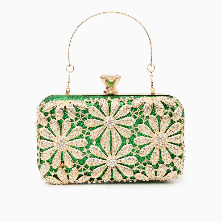 Leonora Rhinestones Clutch Bag