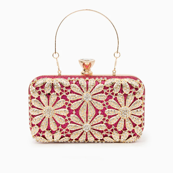 Leonora Rhinestones Clutch Bag