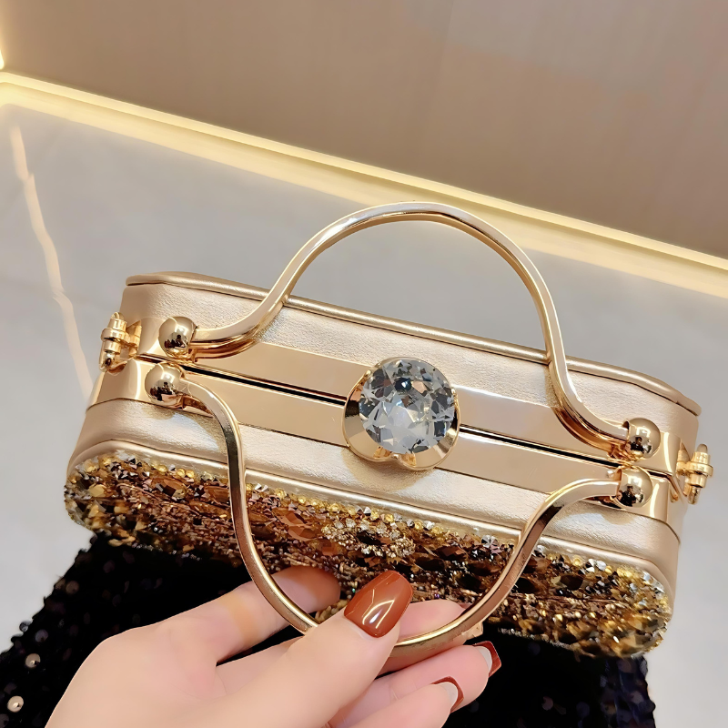 Annabelle Diamond Studded Handbag