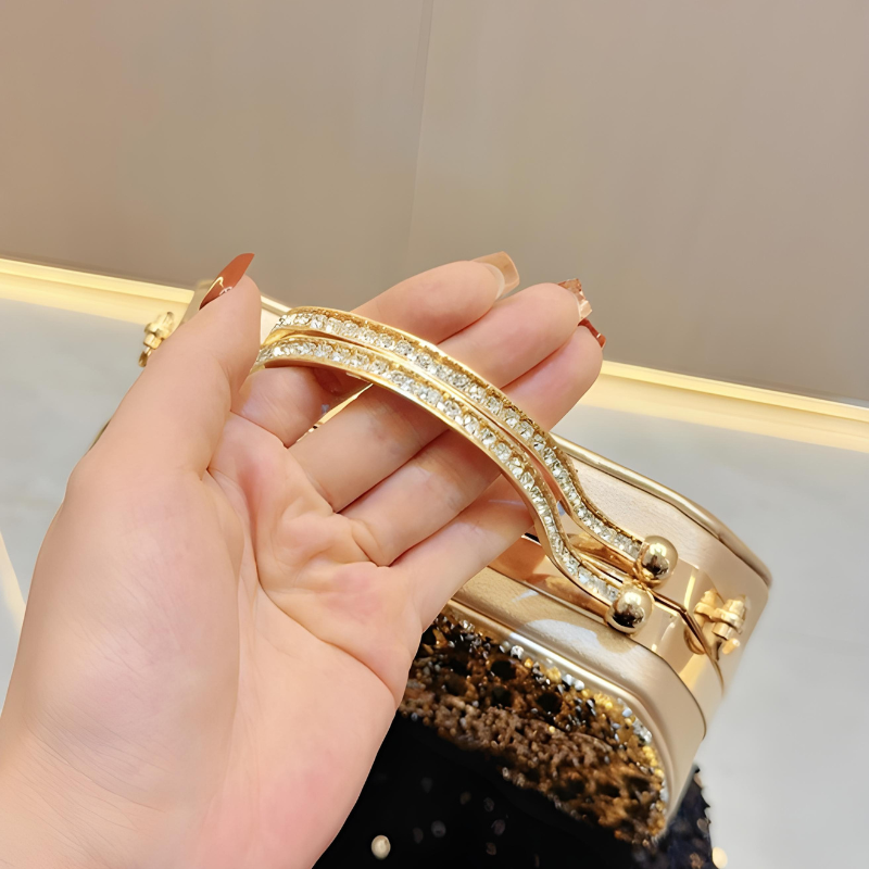 Annabelle Diamond Studded Handbag