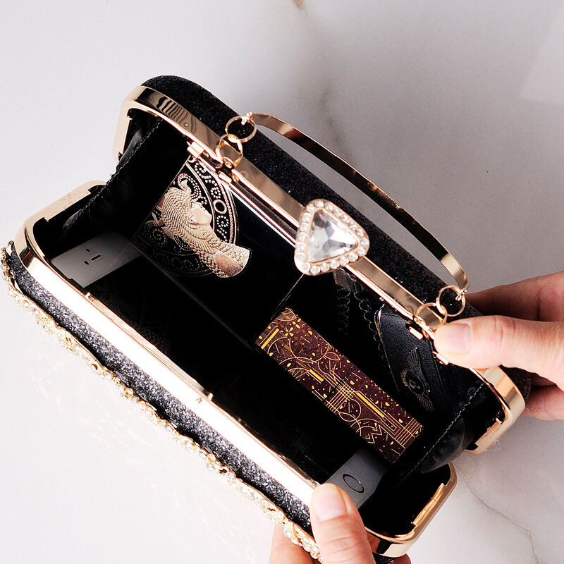 Leonora Rhinestones Clutch Bag