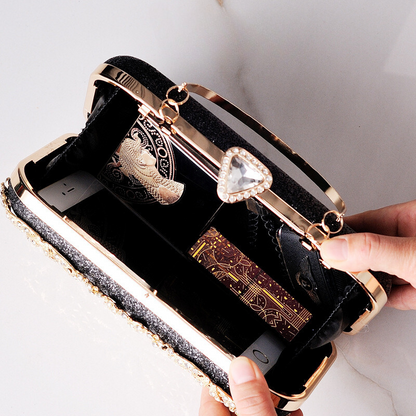 Leonora Rhinestones Clutch Bag