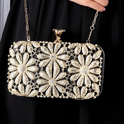 Leonora Rhinestones Clutch Bag