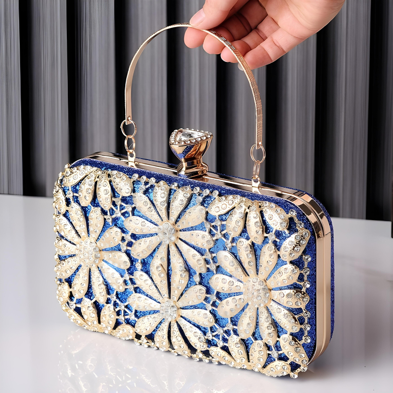 Leonora Rhinestones Clutch Bag