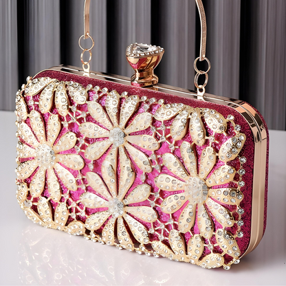 Leonora Rhinestones Clutch Bag