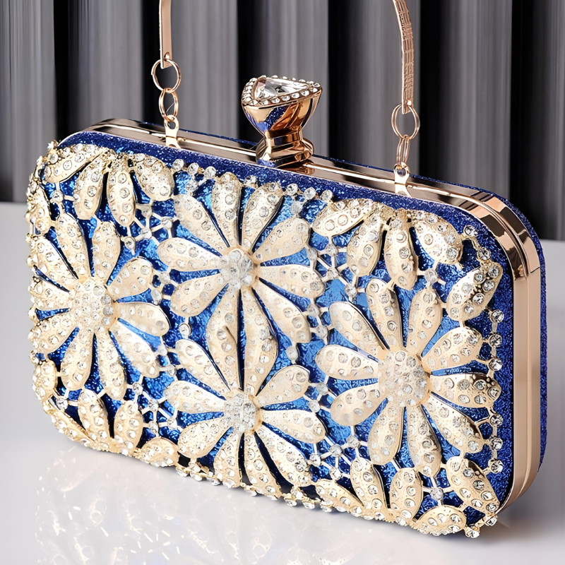 Leonora Rhinestones Clutch Bag