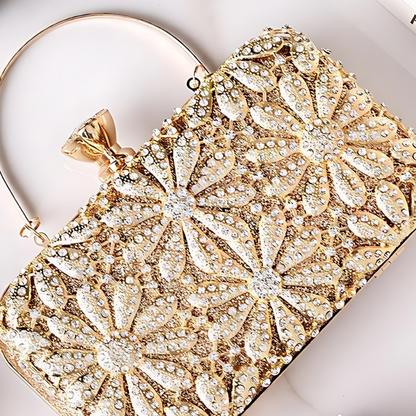 Leonora Rhinestones Clutch Bag